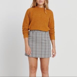 Plaid Mini Skirt